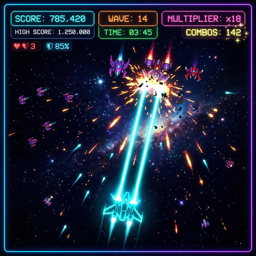 Void Rift Gameplay Neon Battle